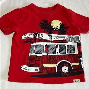 2T GAP Red Fire Truck Graphic T-Shirt